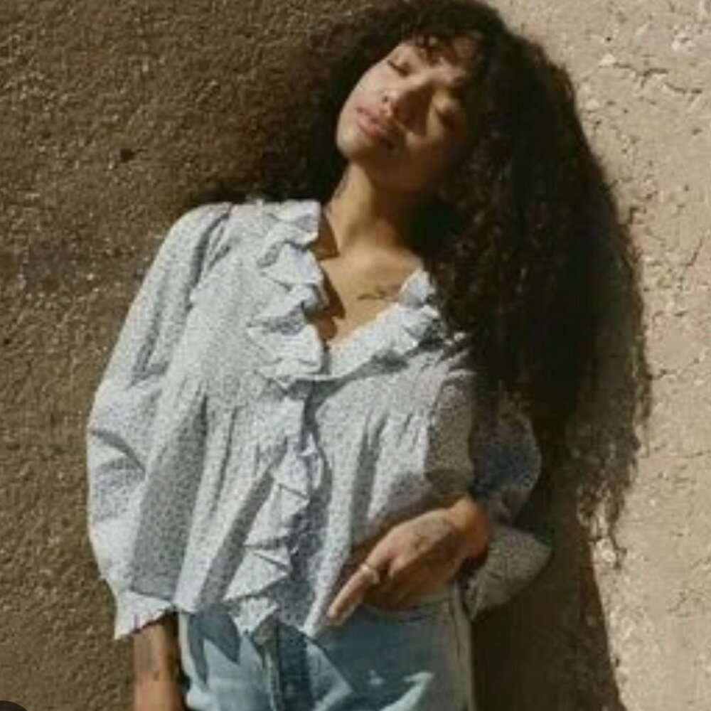 Doen Floral Leanna Blouse Size Medium